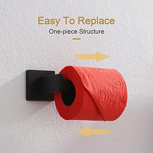 Sturdied Black Toilet Paper Holder STEMmasked Dimensions Mat