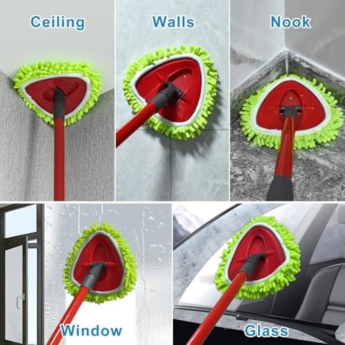 O-Cedar Spin Mop Heaps Trio - Microfiber Chenille Mop Replacement Set 3-Pack