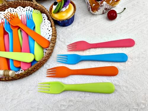 Jawbush 16Pcs Plastic Kids Forks