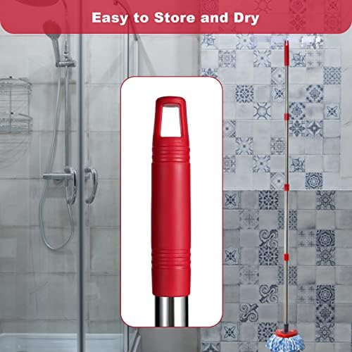 FunCee Spin Mop Handle for Easy Mopping - 33-59 Long