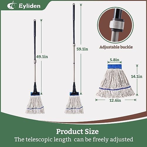 Eyliden Heavy Duty Mop with Steel Jaw Clamp