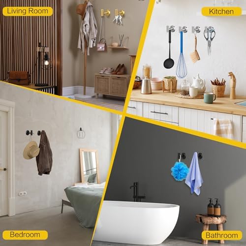 Sturdy towel hooks for Bathroom Kitchen Use