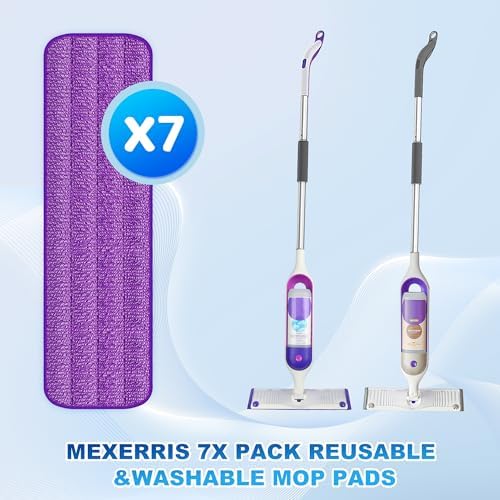 7-Piece Reusable Microfiber Mop Pads for Swiffer PowerMop