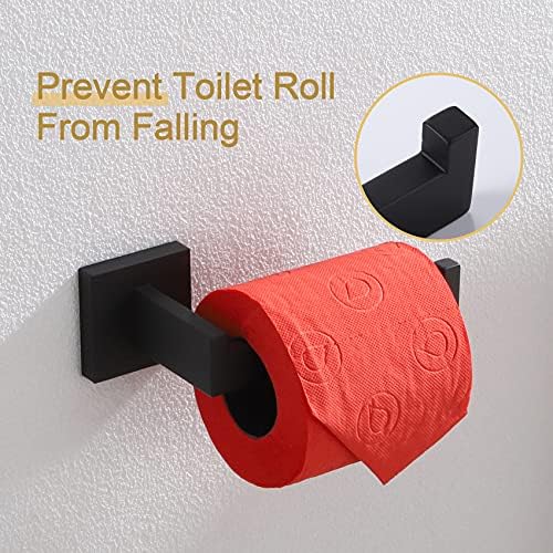 Sturdied Black Toilet Paper Holder STEMmasked Dimensions Mat