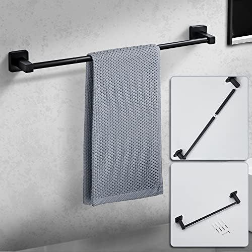 BluByrne Mat Black Bath Hardware 4-Piece Set