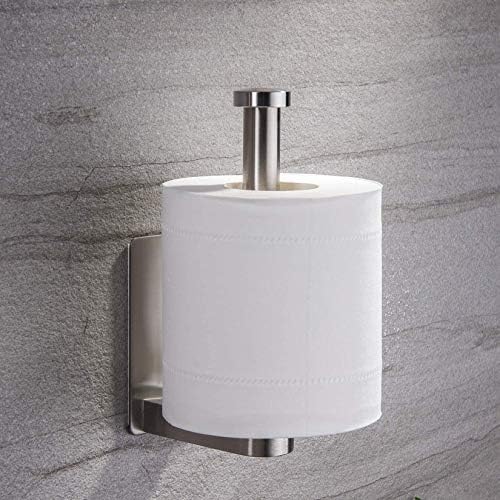 Stainless Steel Toilet Paper Holder - No Drilling Required