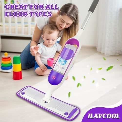 ILAVCOOL Reusable Swiffer PowerMop Mop Pads 4-Pack