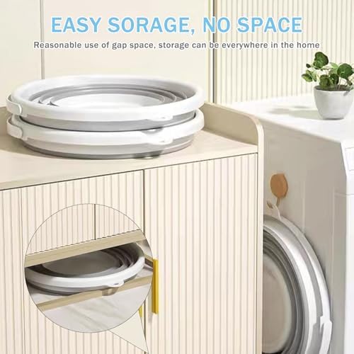 Perfect for Storage and Use - 2-Pack 10L Collapsible Buckets