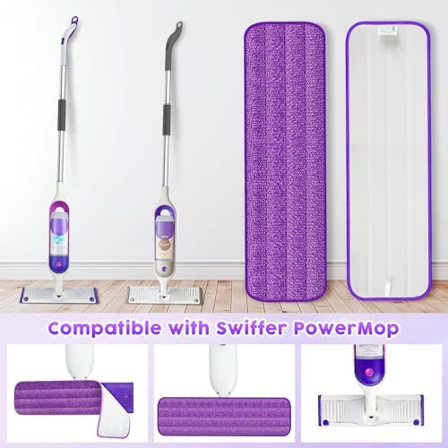 UMAYCOOL 6-Pack Reusable Mop Pads for Swiffer PowerMop