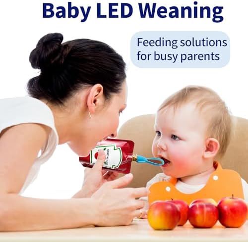 GuyemnatReusable Baby Food Pouches Silicone Squeeze Spoons