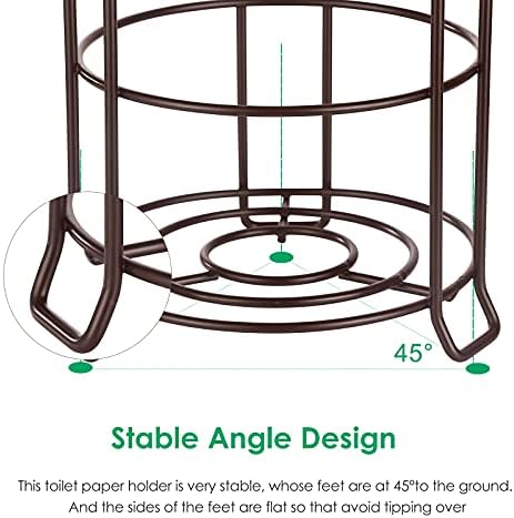 TomCare 4 Rolls Toilet Paper Holder with Bronze