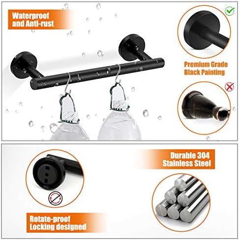 Experience 5-Piece Bathroom Hardware Set for Long-Lasting Use Versatile Design