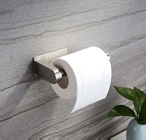Stainless Steel Toilet Paper Holder - No Drilling Required