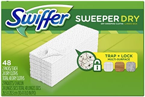 Swiffer Sweeper Dry Sweeping Pad Multi-Surface Unscented 48 Count