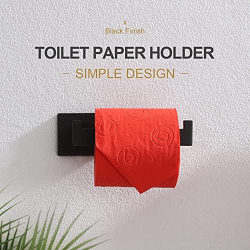 Sturdied Black Toilet Paper Holder STEMmasked Dimensions Mat
