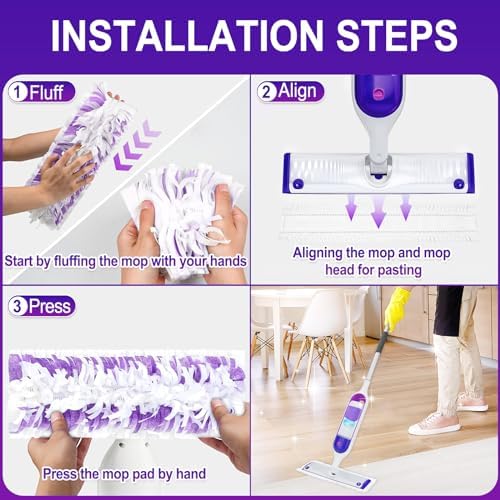 Cafonil20-Pack Disposable Mopping Pads for Swiffer PowerMop Multi-Surface Cleaning