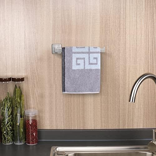 NearMoon Square Hand Towel Holder Premium Stainless Steel Rustproof brushed nickel style