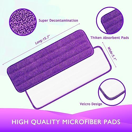 Reusable Power Mop Pads - Microfiber for Swiffer