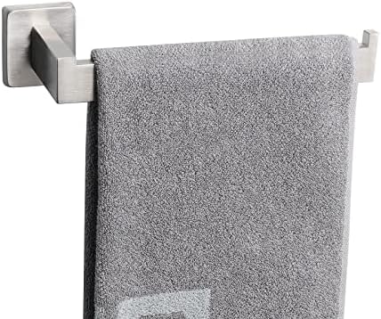NearMoon Square Hand Towel Holder Premium Stainless Steel Rustproof brushed nickel style