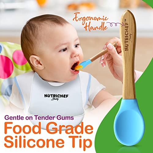 NutriChef 2-Piece Baby Toddler Spoon Set