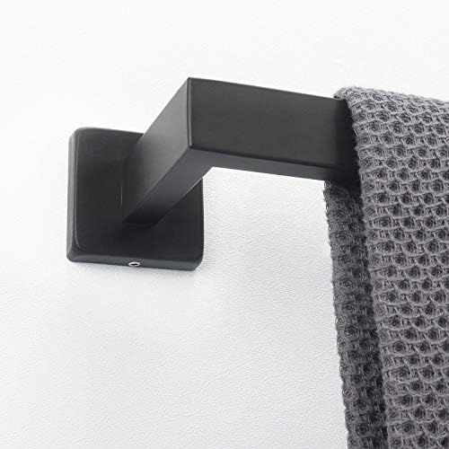 Sturdy stainless steel towel bar for bathroom use Matte Black Premium Quality