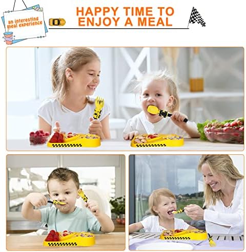 Cartheme Toddler Utensils - Fun Compact Set for Little Ones