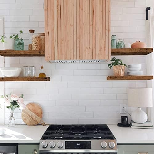 QEEIG - Rustic Brown Bathroom Floating Shelves