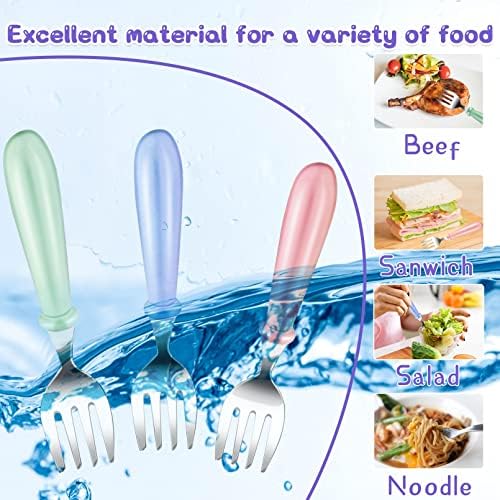12PCS Toddler Forks BPA Free Stainless Steel Kids Cutlery