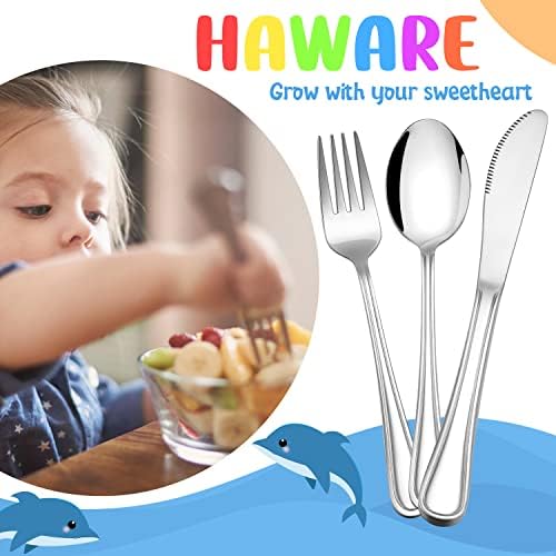 HaWare 12-Piece Flatware Set for Kids Safe and Durable