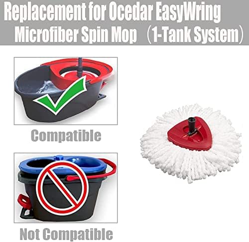 Replacement Heads Base Set for O Cedar Spin Mops Fast to Install