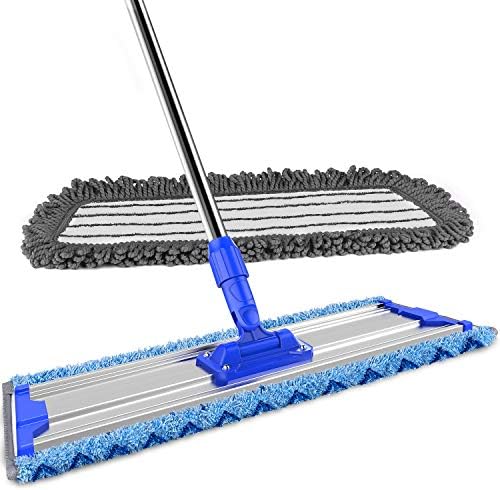 Durable 18-inch Mop with Microfiber Pads