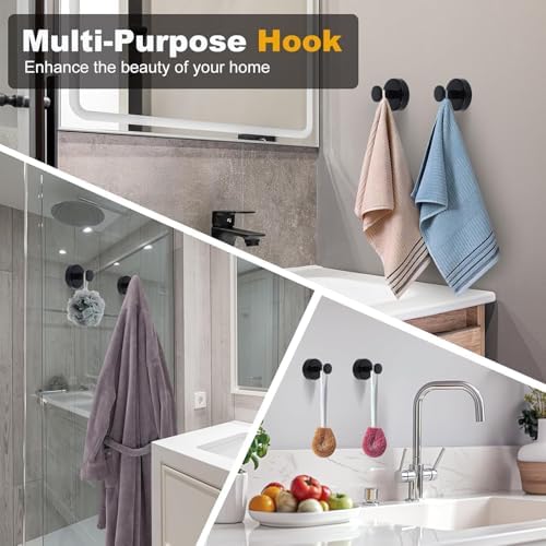 Sleek 2-Piece Suction Cup Hooks