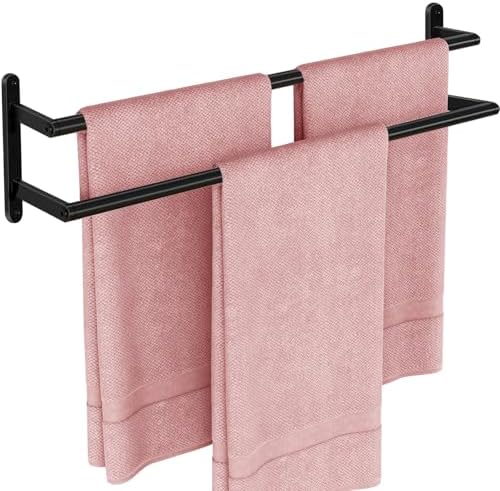 JIAPAIDUO Double Towel Bar 24Inch Stainless Steel Bath Towel Holder
