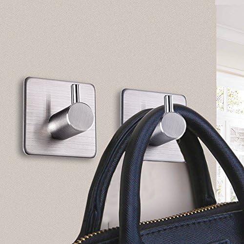Fotosnow Heavy Duty Adhesive Hooks 4-Packs Stainless Steel