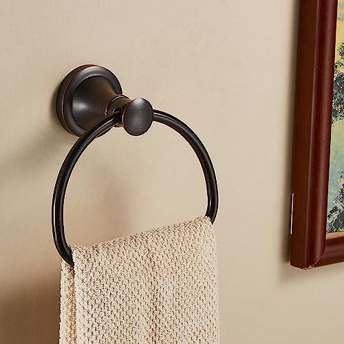 WOLIBEER Bronze Half-Round Towel Holder