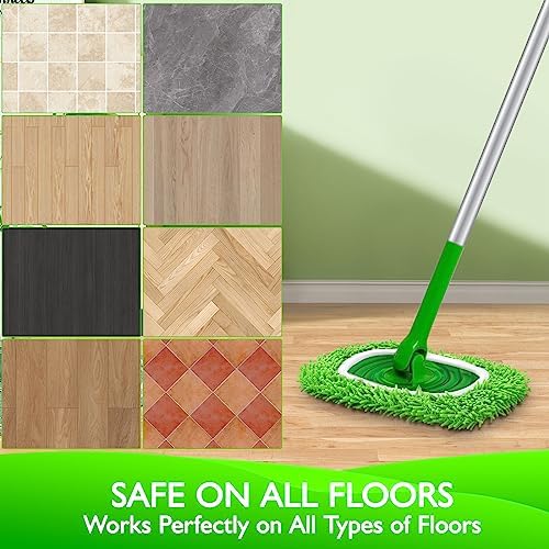 Reusable Microfiber Mop Pads for Swiffer Sweeper - 4-Piece Set
