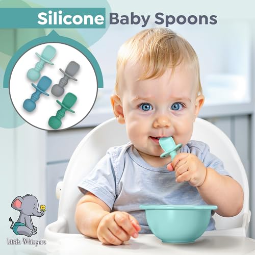 Affordable Kids Silicone Spoons That Self-Feed