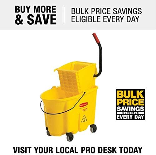 High-Quality Refurbished Rubbermaid Mop Bucket 35 qt Yellow