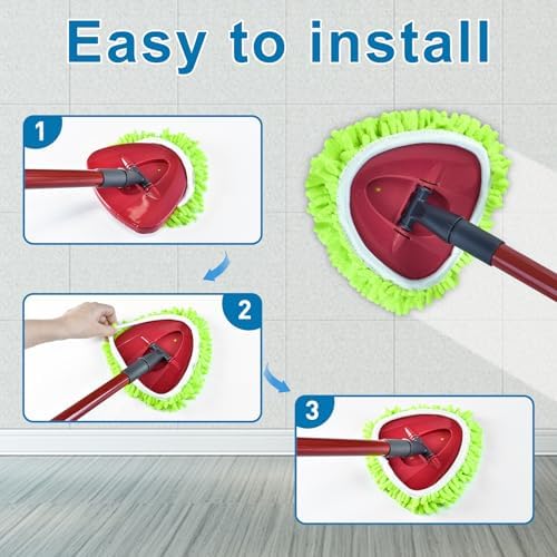 O-Cedar Spin Mop Heaps Trio - Microfiber Chenille Mop Replacement Set 3-Pack