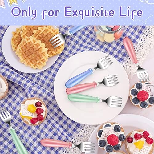 12PCS Toddler Forks BPA Free Stainless Steel Kids Cutlery
